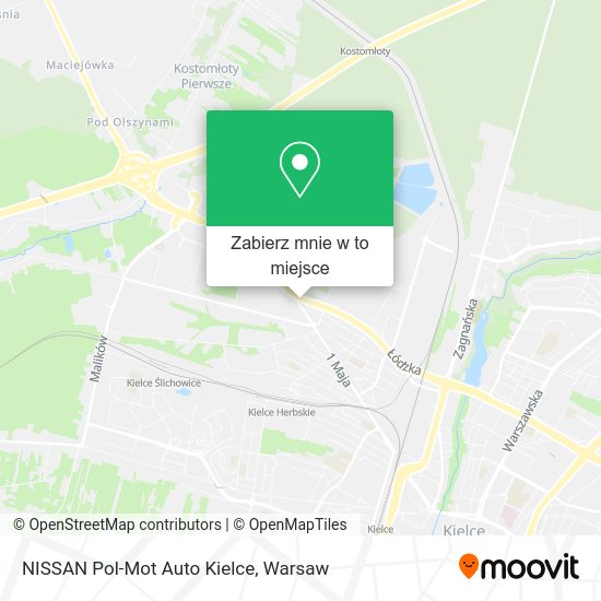 Mapa NISSAN Pol-Mot Auto Kielce