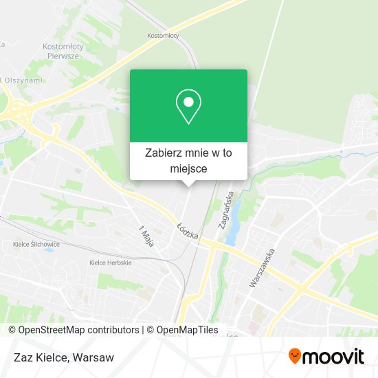 Mapa Zaz Kielce