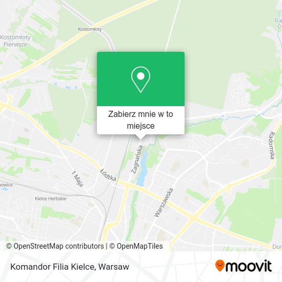 Mapa Komandor Filia Kielce