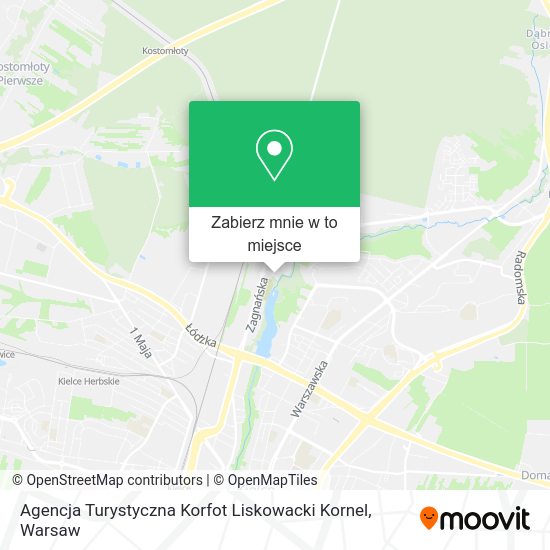 Mapa Agencja Turystyczna Korfot Liskowacki Kornel