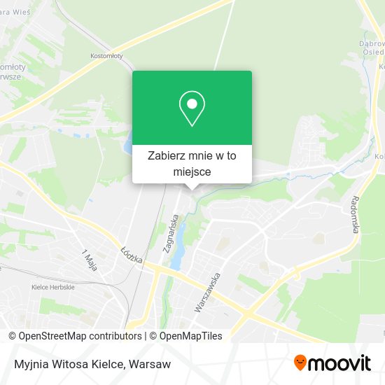 Mapa Myjnia Witosa Kielce