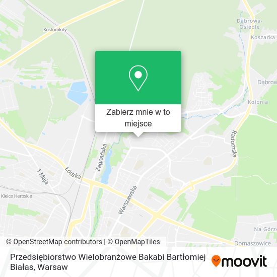 Mapa Przedsiębiorstwo Wielobranżowe Bakabi Bartłomiej Białas