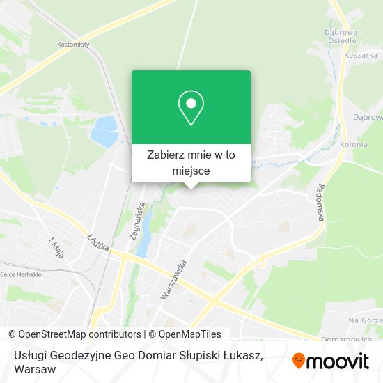 Mapa Usługi Geodezyjne Geo Domiar Słupiski Łukasz