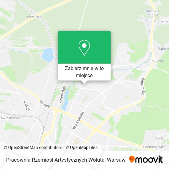 Mapa Pracownia Rzemiosl Artystycznych Woluta