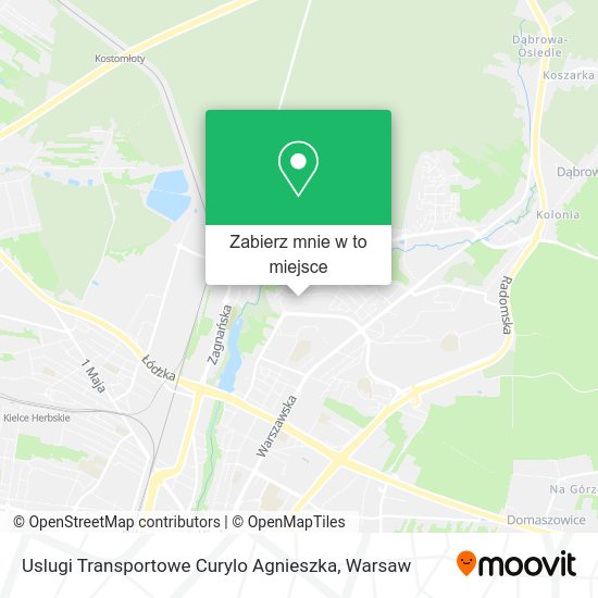 Mapa Uslugi Transportowe Curylo Agnieszka