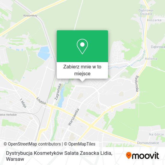 Mapa Dystrybucja Kosmetyków Salata Zasacka Lidia