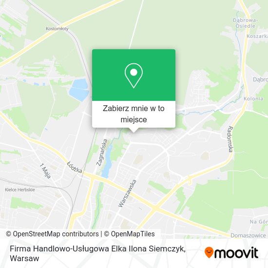 Mapa Firma Handlowo-Usługowa Elka Ilona Siemczyk