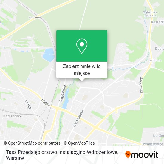 Mapa Tass Przedsiębiorstwo Instalacyjno-Wdrożeniowe