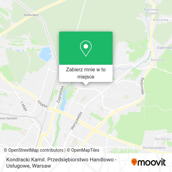 Mapa Kondracki Kamil. Przedsiębiorstwo Handlowo - Usługowe