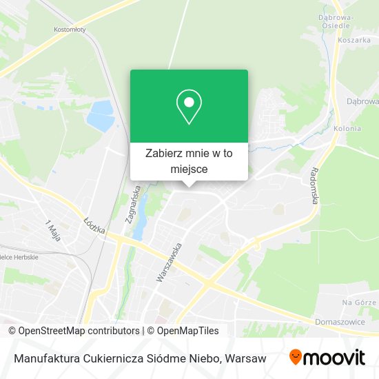 Mapa Manufaktura Cukiernicza Siódme Niebo