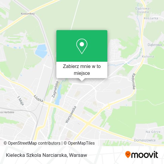 Mapa Kielecka Szkola Narciarska