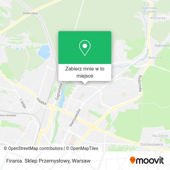 Mapa Firania. Sklep Przemysłowy