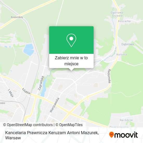 Mapa Kancelaria Prawnicza Keruzam Antoni Mazurek