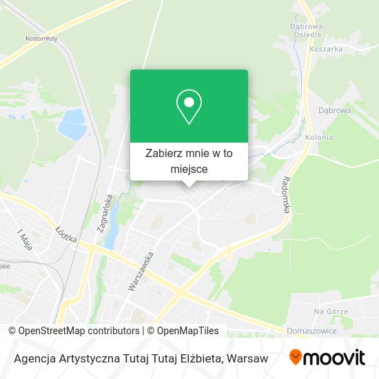 Mapa Agencja Artystyczna Tutaj Tutaj Elżbieta