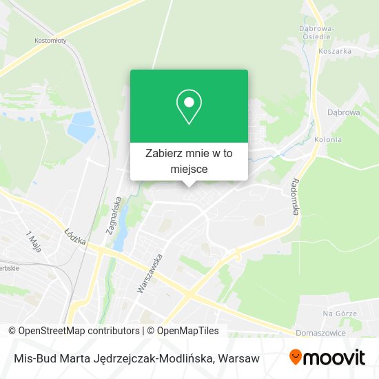 Mapa Mis-Bud Marta Jędrzejczak-Modlińska