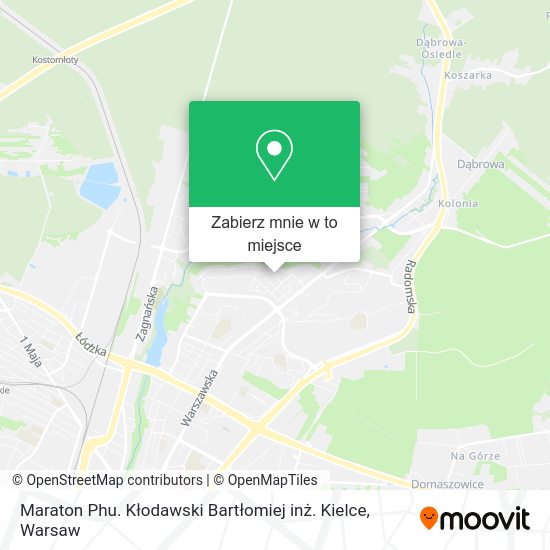 Mapa Maraton Phu. Kłodawski Bartłomiej inż. Kielce