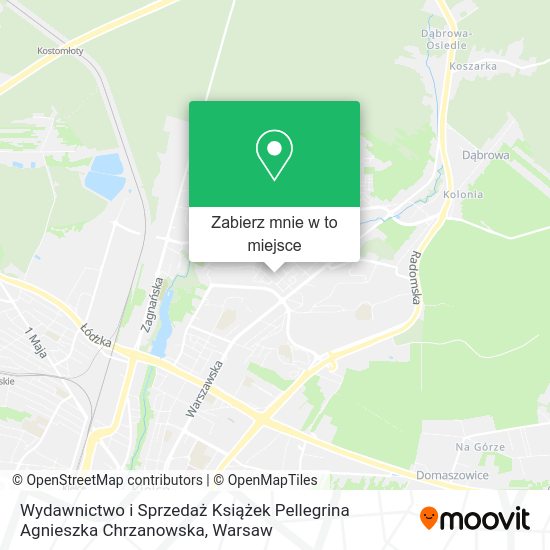 Mapa Wydawnictwo i Sprzedaż Książek Pellegrina Agnieszka Chrzanowska