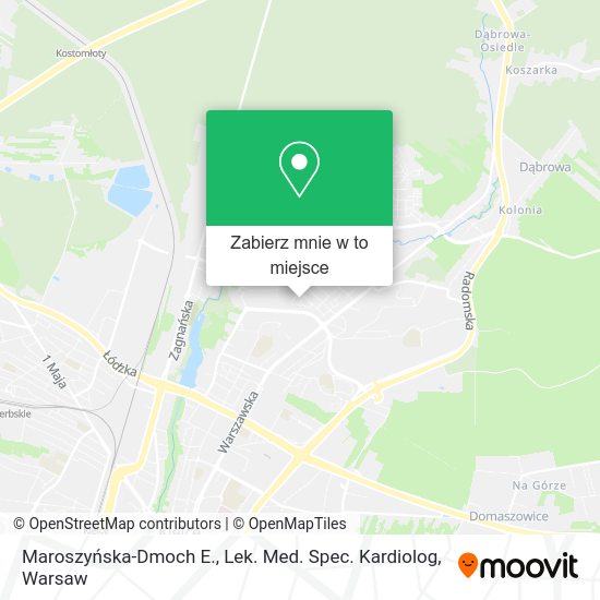 Mapa Maroszyńska-Dmoch E., Lek. Med. Spec. Kardiolog