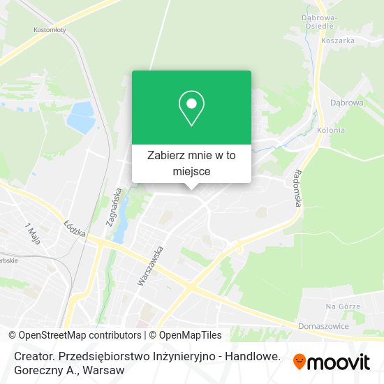 Mapa Creator. Przedsiębiorstwo Inżynieryjno - Handlowe. Goreczny A.