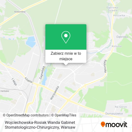 Mapa Wojciechowska-Rosiak Wanda Gabinet Stomatologiczno-Chirurgiczny