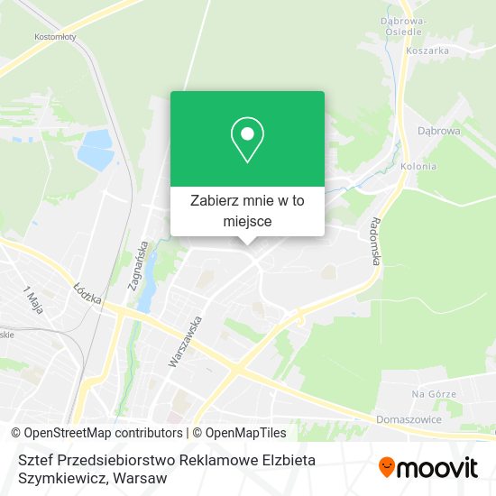 Mapa Sztef Przedsiebiorstwo Reklamowe Elzbieta Szymkiewicz