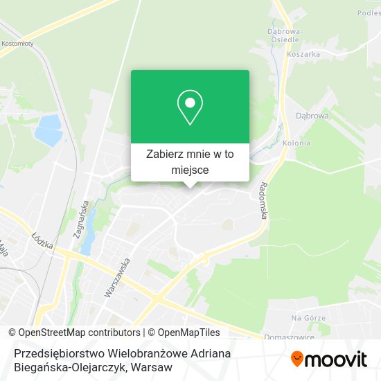 Mapa Przedsiębiorstwo Wielobranżowe Adriana Biegańska-Olejarczyk