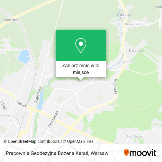 Mapa Pracownia Geodezyjna Bożena Karaś