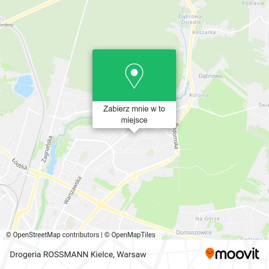 Mapa Drogeria ROSSMANN Kielce