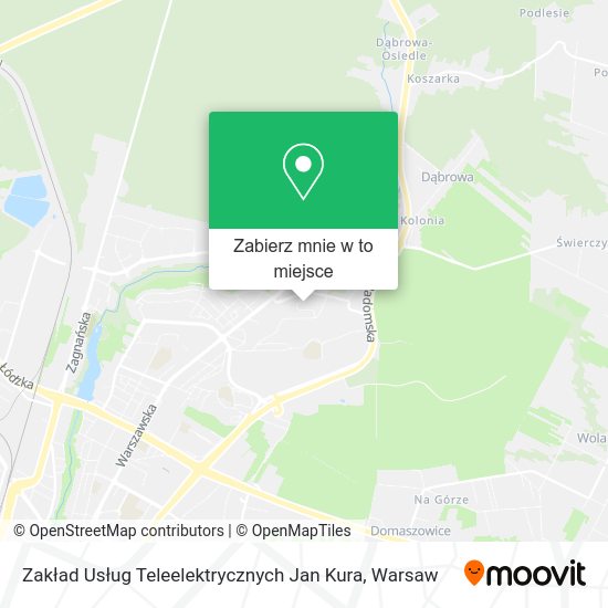 Mapa Zakład Usług Teleelektrycznych Jan Kura