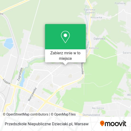 Mapa Przedszkole Niepubliczne Dzieciaki.pl