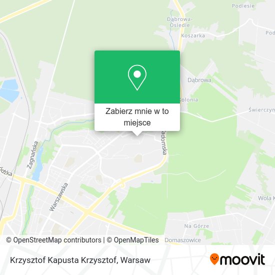 Mapa Krzysztof Kapusta Krzysztof