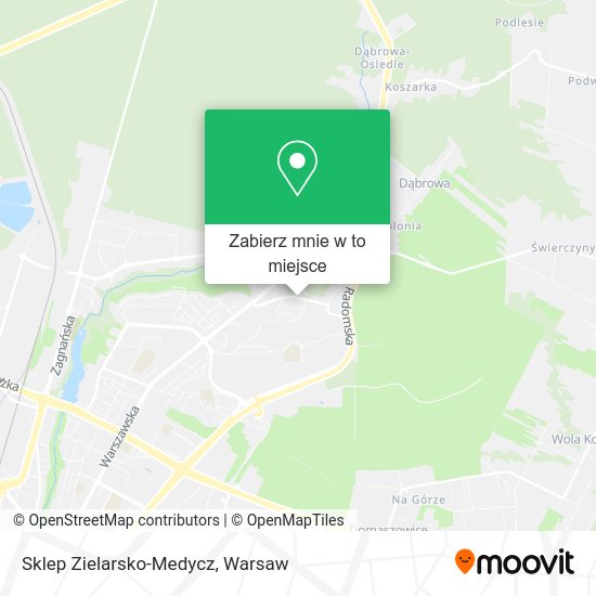 Mapa Sklep Zielarsko-Medycz