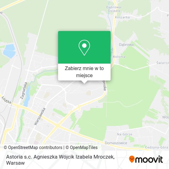 Mapa Astoria s.c. Agnieszka Wójcik Izabela Mroczek