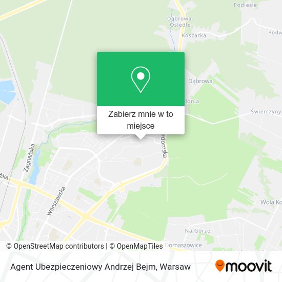 Mapa Agent Ubezpieczeniowy Andrzej Bejm