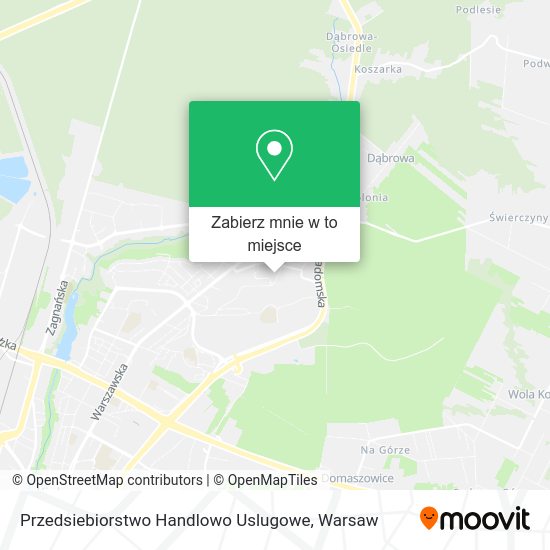 Mapa Przedsiebiorstwo Handlowo Uslugowe