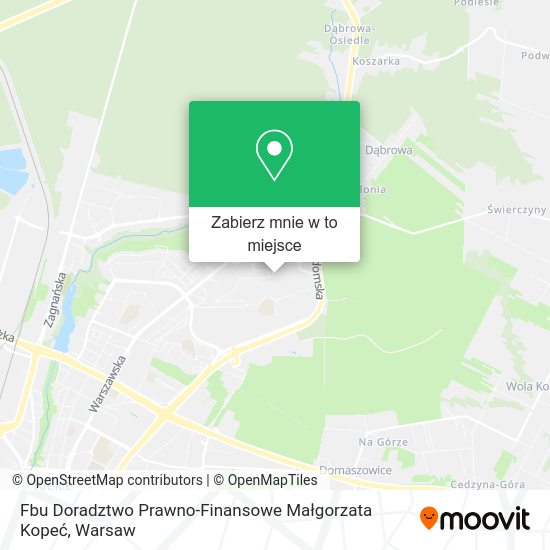 Mapa Fbu Doradztwo Prawno-Finansowe Małgorzata Kopeć