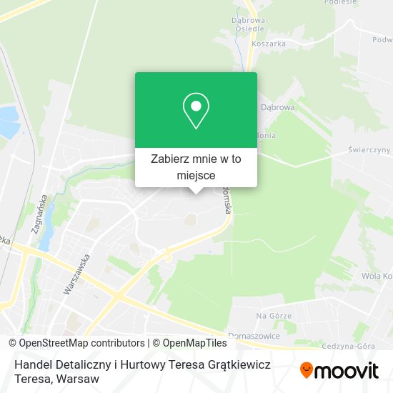 Mapa Handel Detaliczny i Hurtowy Teresa Grątkiewicz Teresa