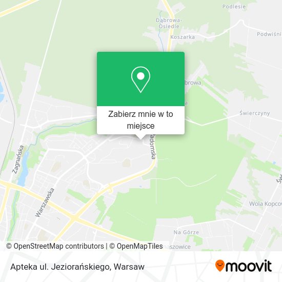 Mapa Apteka ul. Jeziorańskiego