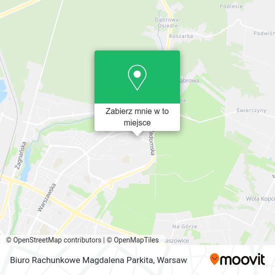 Mapa Biuro Rachunkowe Magdalena Parkita