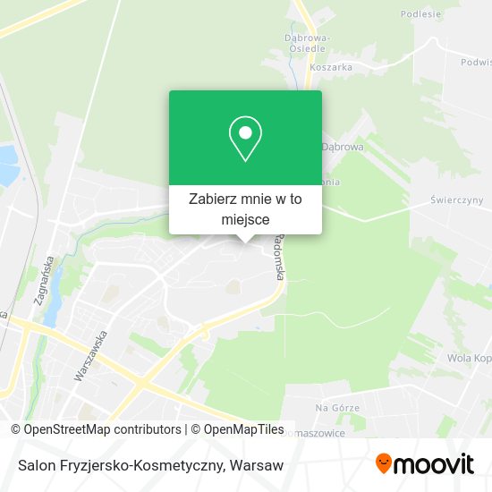 Mapa Salon Fryzjersko-Kosmetyczny