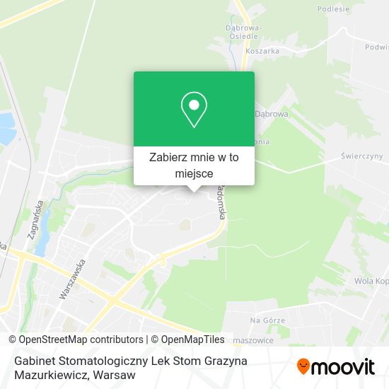 Mapa Gabinet Stomatologiczny Lek Stom Grazyna Mazurkiewicz