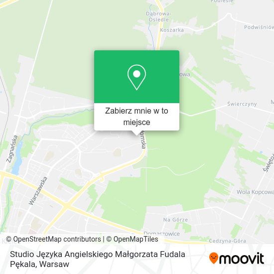 Mapa Studio Języka Angielskiego Małgorzata Fudala Pękala