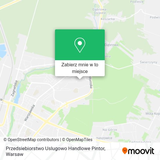 Mapa Przedsiebiorstwo Uslugowo Handlowe Pintor