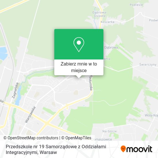 Mapa Przedszkole nr 19 Samorządowe z Oddziałami Integracyjnymi