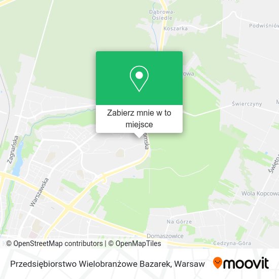 Mapa Przedsiębiorstwo Wielobranżowe Bazarek