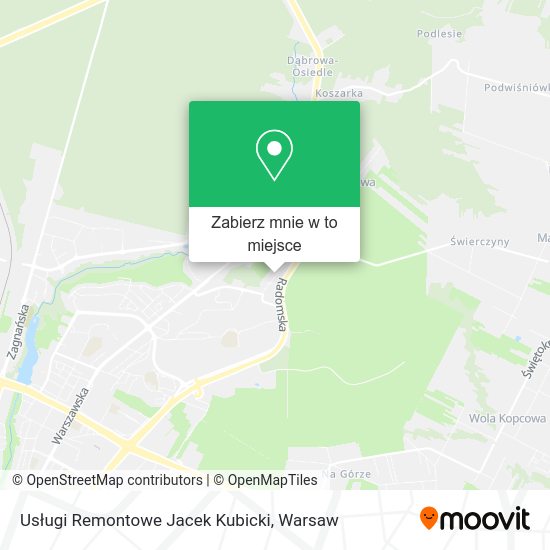 Mapa Usługi Remontowe Jacek Kubicki