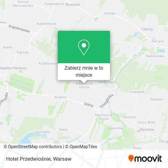 Mapa Hotel Przedwiośnie