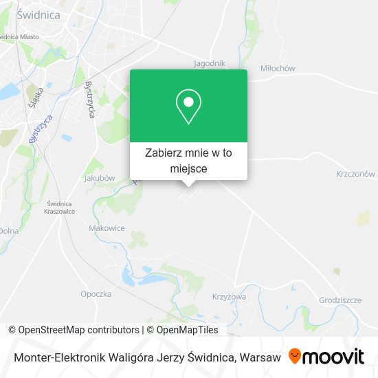 Mapa Monter-Elektronik Waligóra Jerzy Świdnica