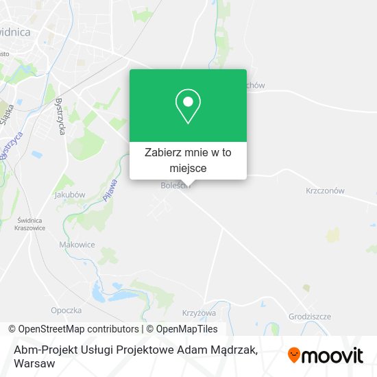 Mapa Abm-Projekt Usługi Projektowe Adam Mądrzak