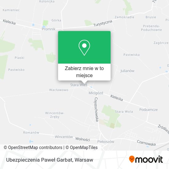 Mapa Ubezpieczenia Paweł Garbat